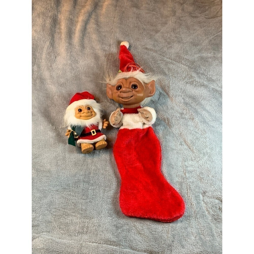 Vintage Christmas Troll Decorations